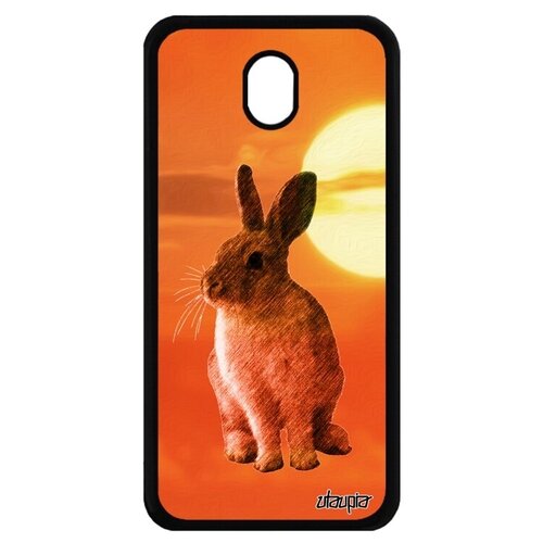 фото Дизайнерский чехол на смартфон // samsung galaxy j7 2017 // "кролик" трусишка заяц, utaupia, оранжевый