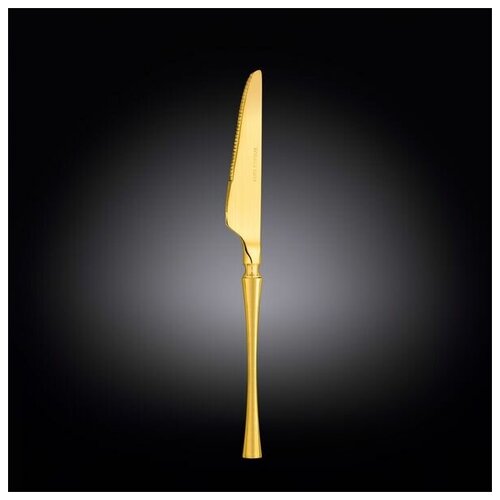 Нож столовый 22,5 см золотистый матовый Wilmax