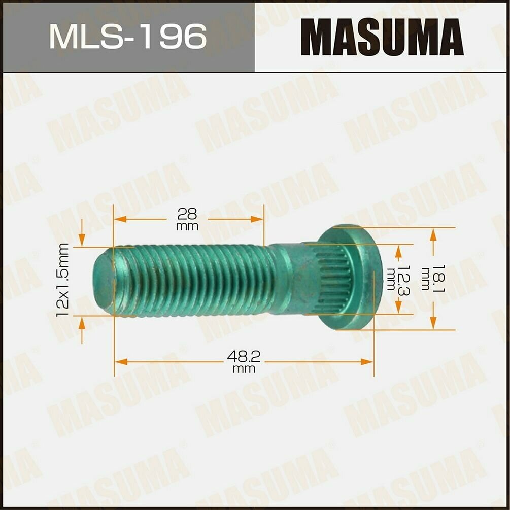 Masuma шпилька колесная mls196