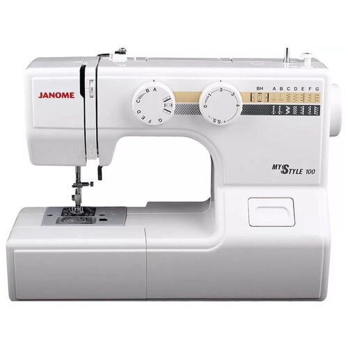 Швейная машина Janome My Style 100, белый/серый/желтый швейная машина janome 100 my style белый