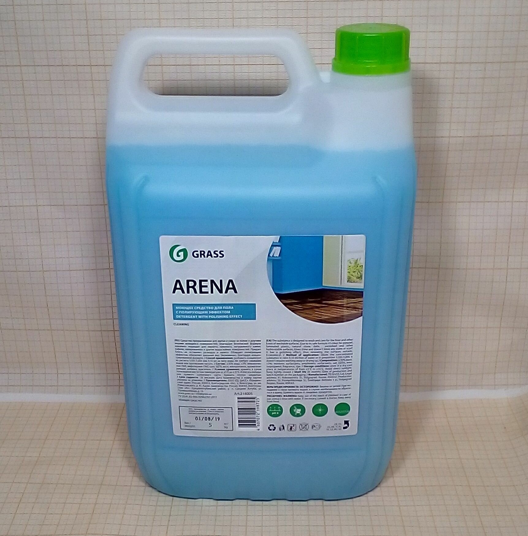 Средство для мытья полов 5 кг GRASS ARENA с полирующим эффектом 218005