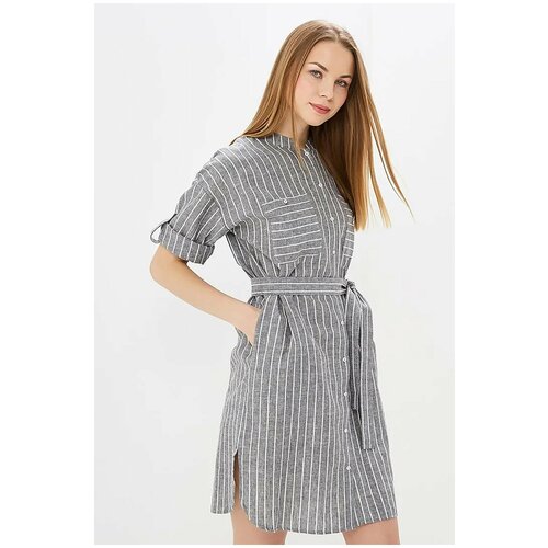 фото Платье baon, размер 3xl, cold grey striped