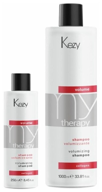 Шампунь KEZY Volume Collagen Volumizing Shampoo, 250 мл
