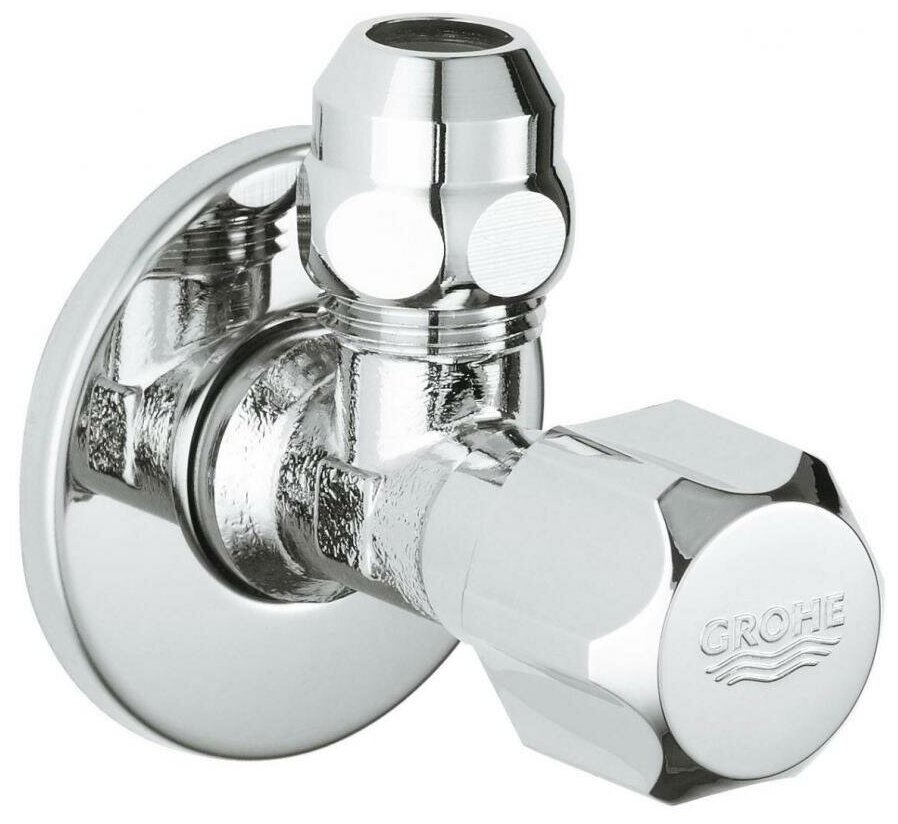 Запорный клапан Grohe 2201700M муфтовый (ВР/НР), сталь 1/2"x3/8"