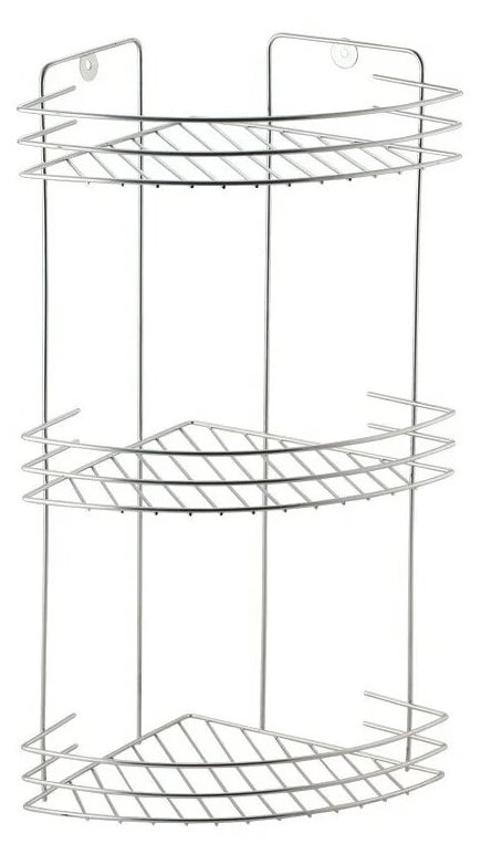 Этажерка настенная Del Mare SWR-65-03 19х19х41 см, серебристый