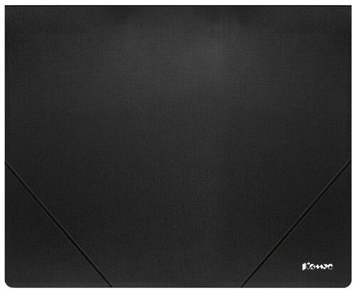 Папка на резинке Комус Шелк А4 пластиковая черная (0.5 мм, до 150 листов)