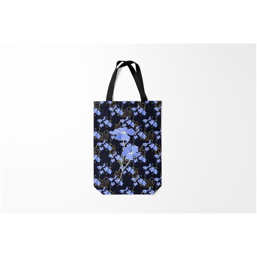 фото Сумка-шоппер / 31х42 см / популярные иллюстрации / незабудки burnettie