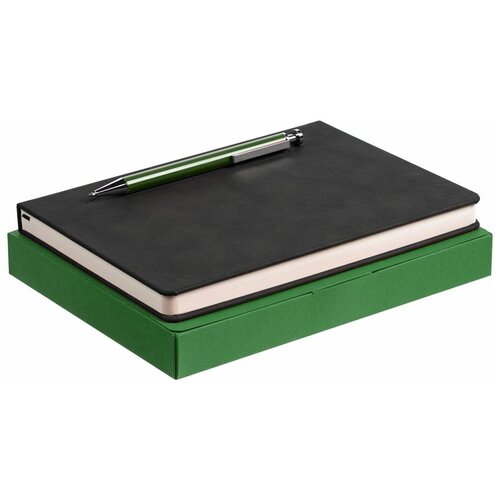 фото Набор magnet с ежедневником, черный с зеленым главпос