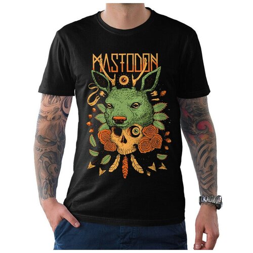 Футболка Design Heroes Mastodon Мужская Черная 2XL