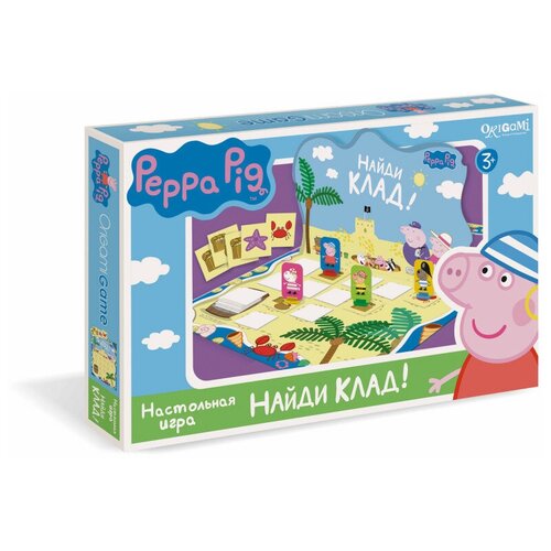 Настольная игра Peppa Pig. Найди клад!, арт. 01590 настольная игра найди клад peppa pig 3