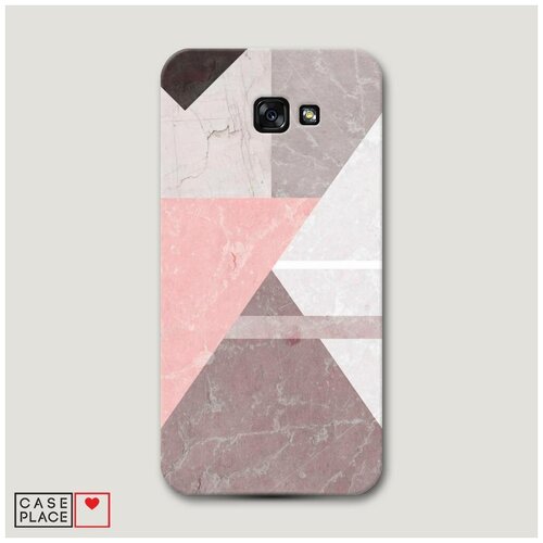 фото Чехол пластиковый samsung galaxy a7 2017 розовый мрамор case place