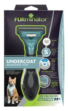 FURminator Фурминатор S для маленьких Кошек c короткой шерстью 151265, 0,201 кг, 37071