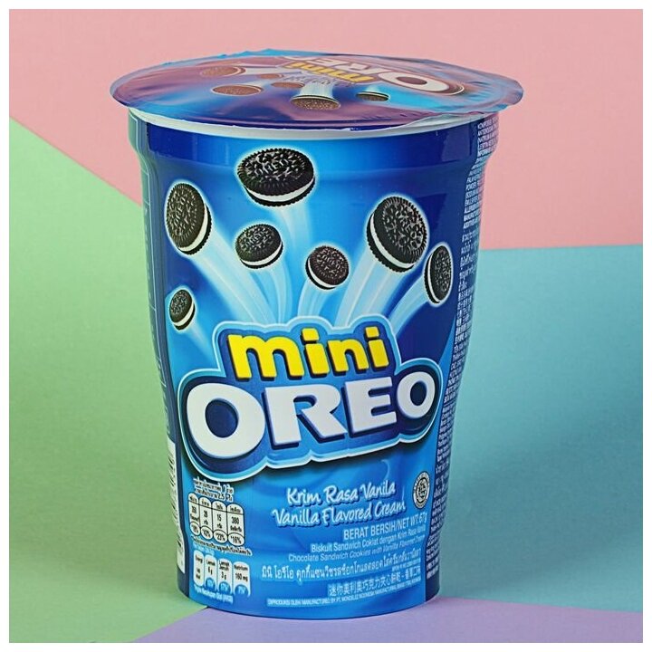 Печенье Oreo Mini Vanilla в стакане, 61,3 гр - фотография № 4