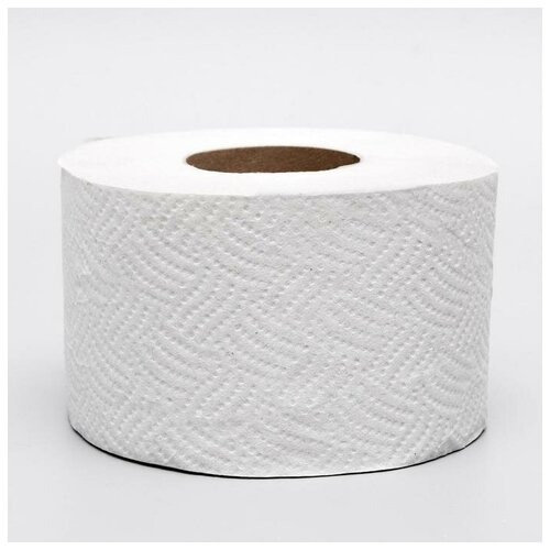 Купить Туалетная бумага серая, для диспенсера, 1 слой, 130 метров, Бренд, белый