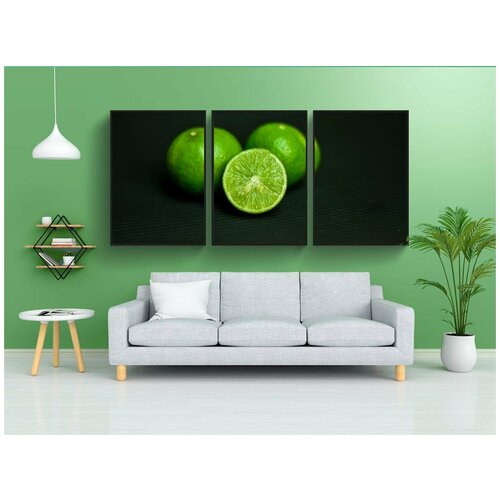 фото Набор модулных постеров для интерьера "лимон, кислота, фрукты" 60x90 см. в тубусе, без рамки lotsprints
