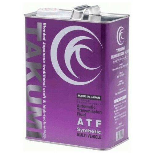 Масло трансмиссионное Takumi ATF MV масло синтетическое 4л