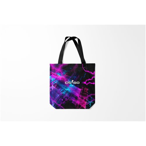 фото Сумка-шоппер / 40х40 см / геймерам / counter strike cs go burnettie