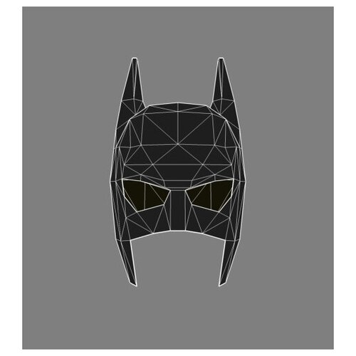 полигональная фигура маска бэтмена Полигональная фигура Маска Бэтмена