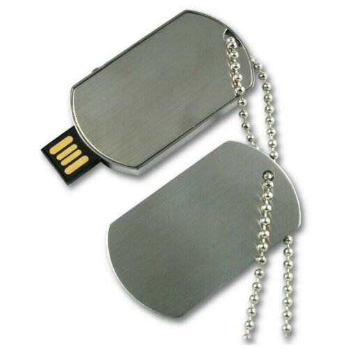 Подарочный USB-накопитель военный жетон 16GB
