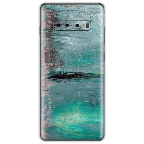 Гидрогелевая пленка для Galaxy S10 мрамор GREEN