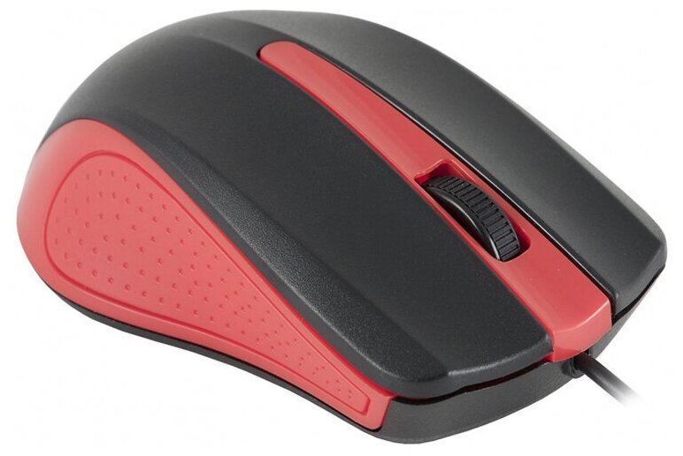 Мышь компьютерная Oklick 225M USB черный/красный, 1 шт.