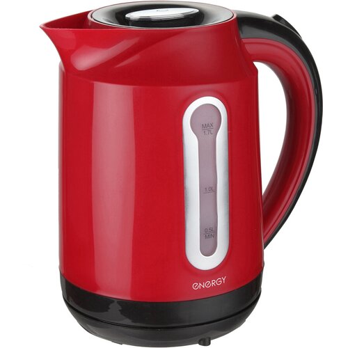 Чайник электрический Energy E-210, 1,7 л, пластик, красный чайник электрический energy e 210 красный