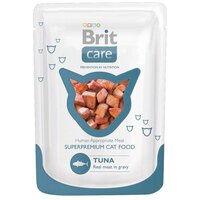 Корм Brit Care Tuna (в соусе) для кошек, с тунцом, 80 г x 12 шт