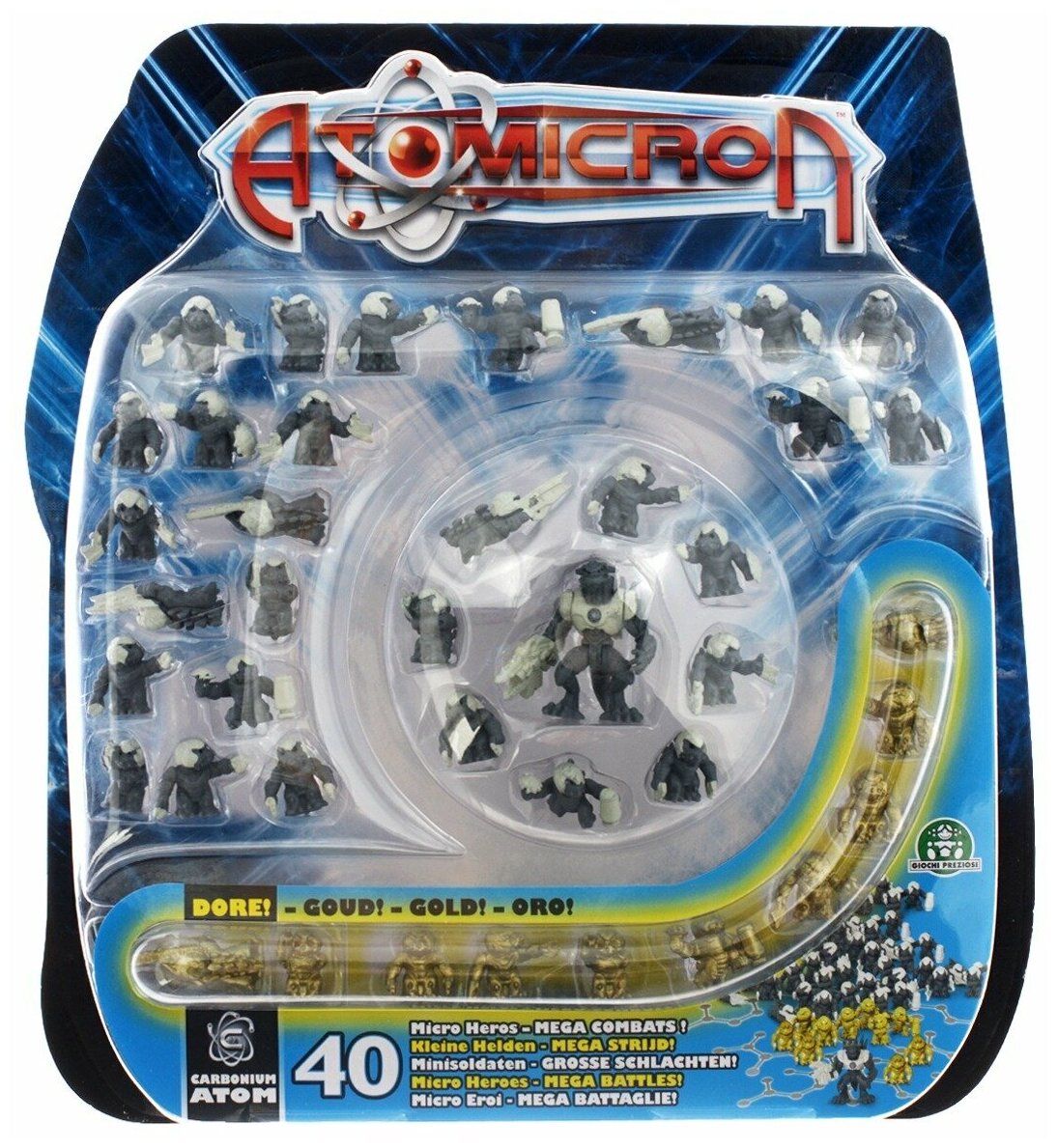 Набор фигурок Atomicron "Carbonium Atom", 40 шт