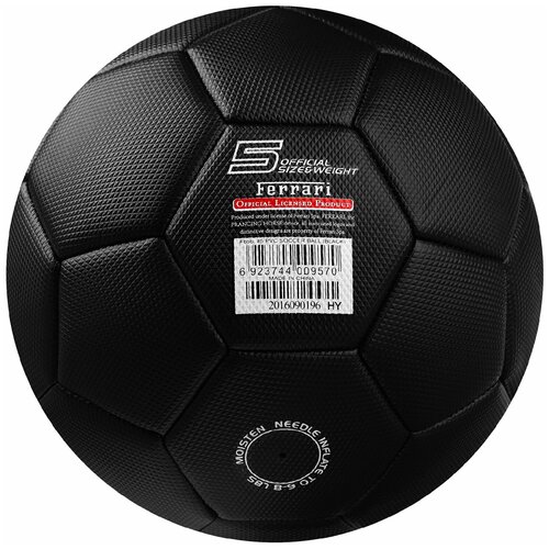 фото Мяч футбольный ferrari р.5, pvc, цвет черный 3794414