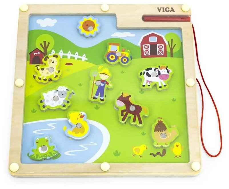 Магнитная игра Viga Toys Ферма (50193) - фото №1