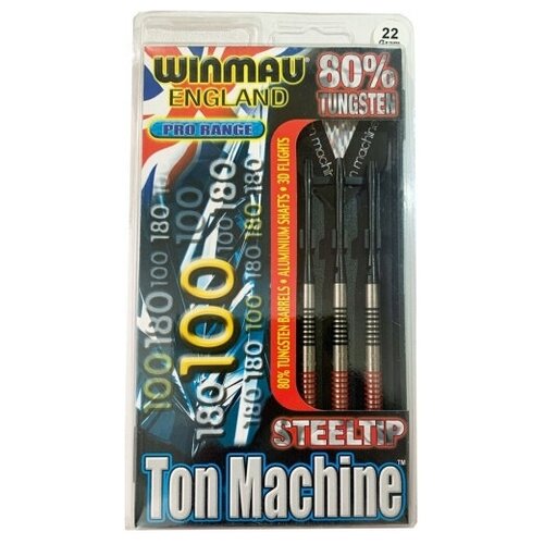 фото Дротики winmau ton machine steeltip 22gr (профессиональный уровень)