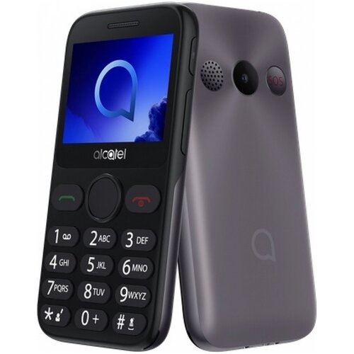 Мобильный телефон Alcatel 2019G Black/Metallic Silver