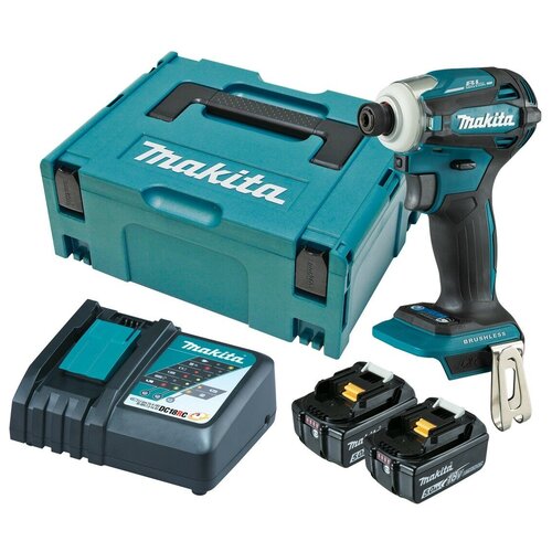 Аккумуляторный ударный винтовёрт Makita DTD172RTJ (18V, 2x5.0Ah, Li-Ion, MakPac) аккумуляторный ударный винтовёрт makita dtd172rtj 18v 2x5 0ah li ion makpac