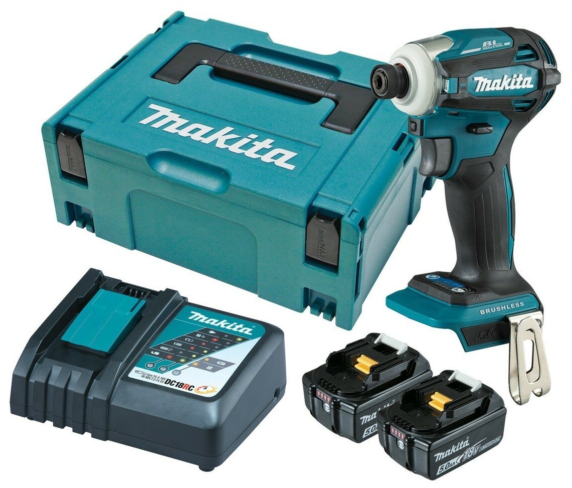 Аккумуляторный ударный винтовёрт Makita DTD172RTJ (18V 2x5.0Ah Li-Ion MakPac)