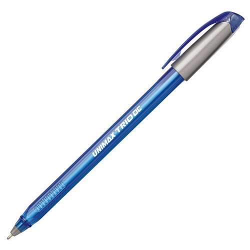 фото Ручка шариковая неавтоматическая unimax trio dc tinted 0,7мм, син, масл 9 штук
