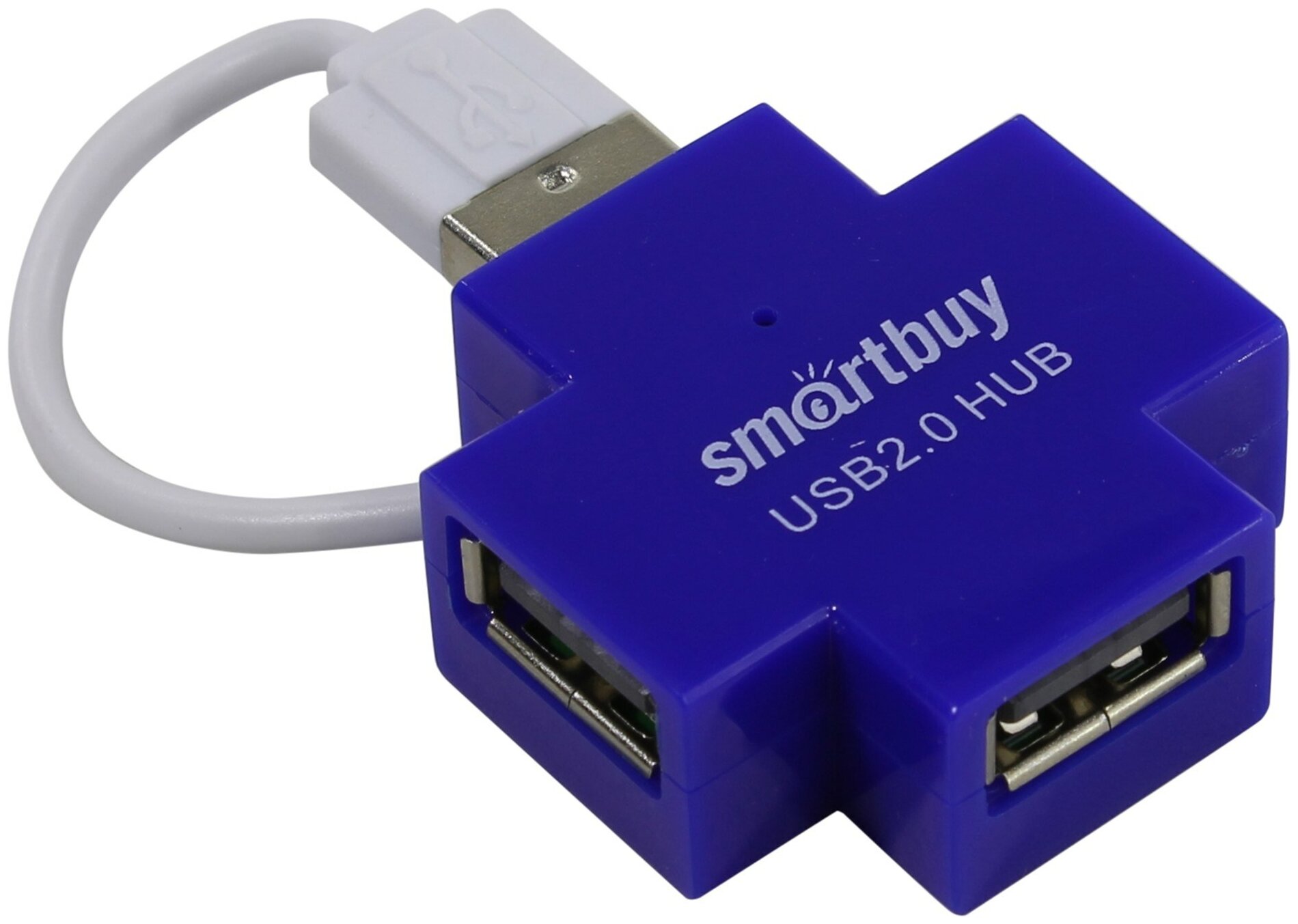 USB - Xaб Smartbuy 4 порта голубой (SBHA-6900- B) (1/5)