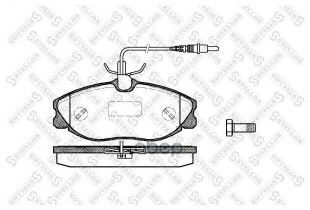 STELLOX 615 004B-SX_604 04FDB1063571898X колодки дисковые п.\ Peugeot 406 2.0-2.0HDi 95-04 диск 15