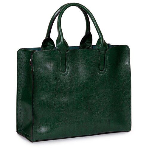 фото Женская сумка sefaro "анна", искусственная кожа, тёмно- зелёный