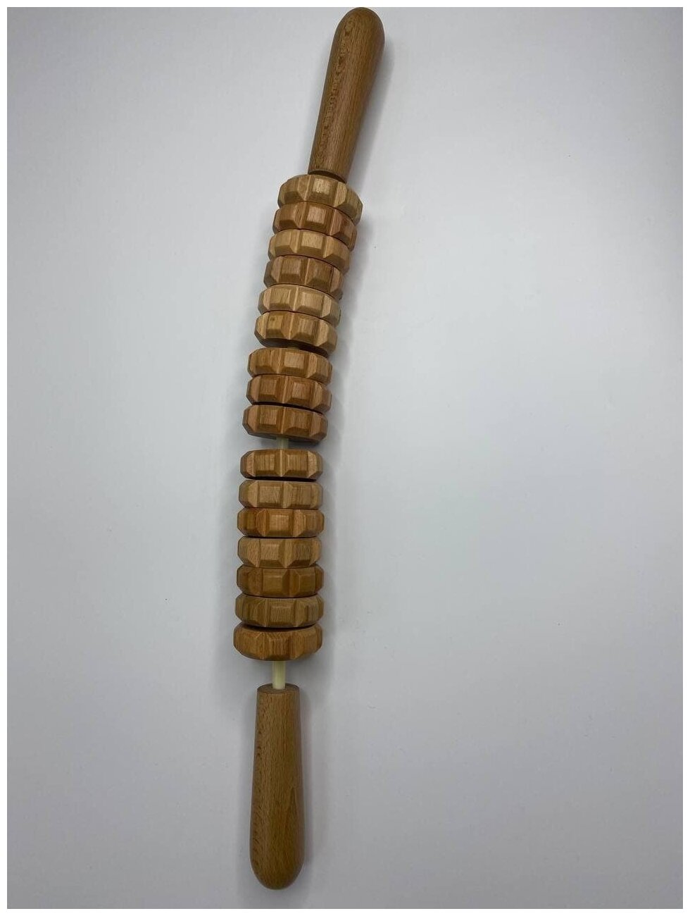 Skalka Деревянный массажер инструмент для массажа №6 Скалка "Трещётка" - фотография № 3