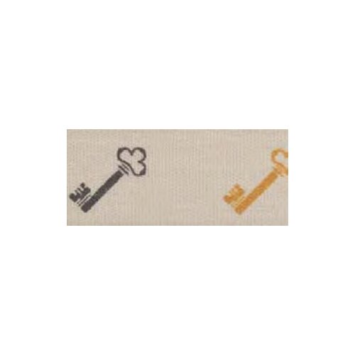фото Лента хлопковая на картонной мини-катушке ключи hemline 1 мини-рулон (5м) ( vr15.042 )