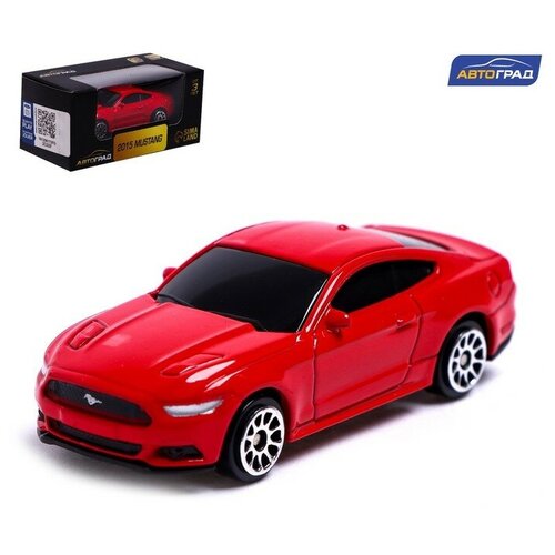 Машина металлическая FORD MUSTANG, 1:64, цвет красный 234 4490 лямбда кислород o2 датчик подходит для ford escape fusion explorer flex taurus f 150 mustang 11 13