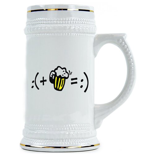 фото Пивная кружка грусть плюс пиво равно улыбка drabs