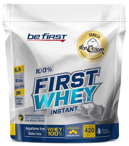 BeFirst, First Whey Instant, 420г (Ваниль)