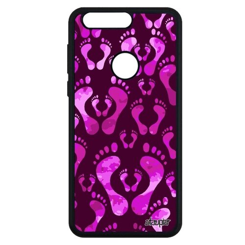фото Яркий чехол на смартфон // honor 8 // "след стопы" первенец малыш, utaupia, фиолетовый