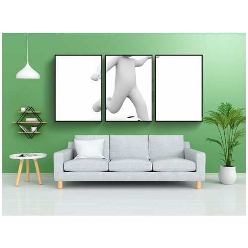 фото Набор модулных постеров для интерьера "виды спорта, двигаться, свободное время" 60x90 см. в тубусе, без рамки lotsprints