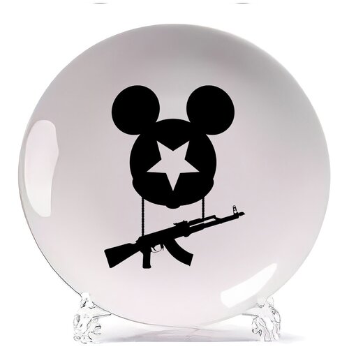 фото Тарелка coolpodarok микки с автоматом