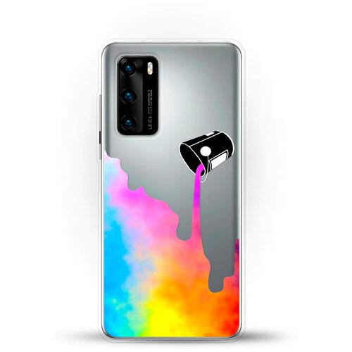 фото Силиконовый чехол краски на huawei p40 andy & paul