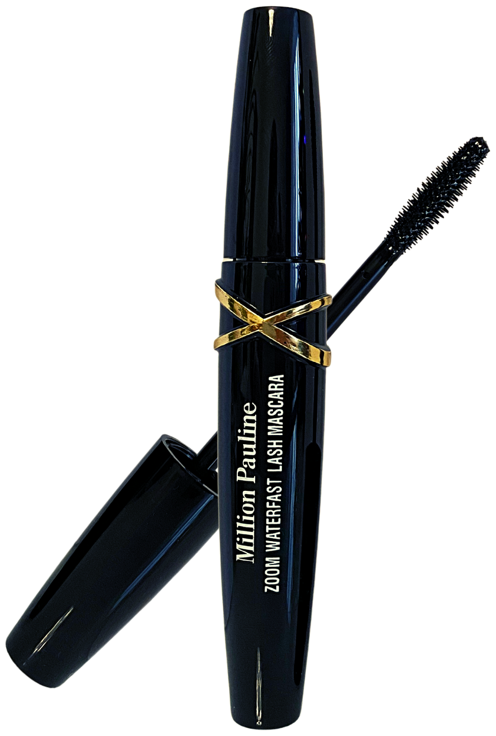 Тушь для ресниц удлиняющая объёмная черная Million Pauline Volume Zoom Waterfast Lash Mascara / Щеточка миллион XXL подкручивающая рост, удлинение и объем с эффектом накладных ресниц