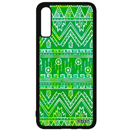 фото Новый чехол на смартфон // samsung galaxy a70 // "ацтекские мотивы" этнический трайбл, utaupia, светло-зеленый
