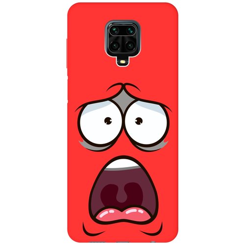 фото Re:pa чехол - накладка soft sense для xiaomi redmi note 9s / note 9 pro с 3d принтом "fear" красный